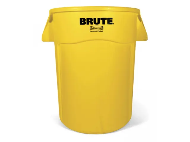 Ronde Brute Utility Container 166.5 Liter Geel Kunststof Rubbermaid
