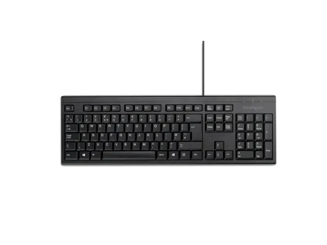 Kensington KB100 EQ toetsenbord Thuis/Werk USB QWERTY Brits Engels Zwa