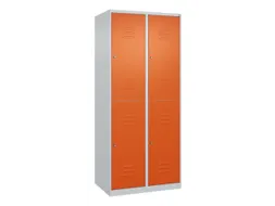 dubbeldekse locker,HxBxD 1850x800x500mm,2x2vak.,vak B 400mm