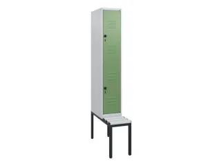 Dubbeldekse dekenkist,HxBxD 1950x300x815mm,1x2vak.,vak B 300mm - 1