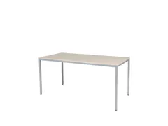 Domino Basic Tafel Vaste Hoogte 1600x800mm Robson Eiken Alu 4-Poots