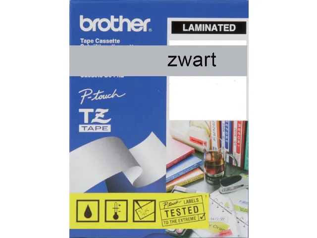 Ruban de lettrage Brother P-Touch TZe-M951 Metallic 24mm noir sur arge