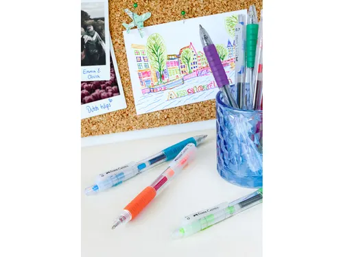 Gelpen Faber-Castell Fast Gel 0.7mm etui á 6 stuks