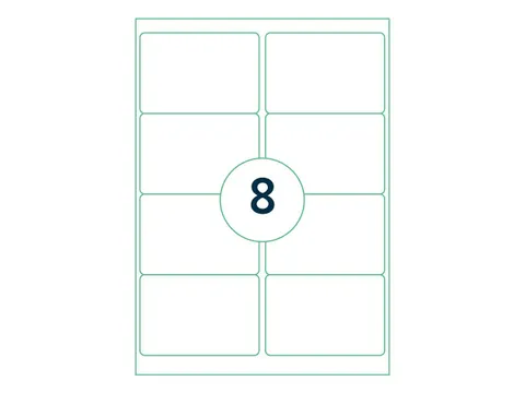 Etiket Rillstab 99.1x67.7mm Wit