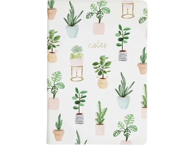 Notitieboek Èccolo Succulent lijn ca.15x20cm 80gr. 256pag.