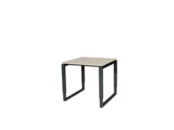 Domino Plus Bureau Hoogte Verstelbaar 800x800mm Robson Eiken Zwart
