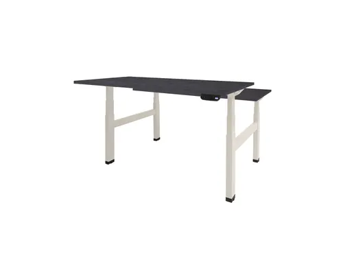 Dextro Plus Duo Zit-sta Bureau Elektrisch 160x80 houtprint schaduw wit