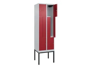 Z-garderobekast,HxBxD 2120x600x500mm,vak B 150/300mm,cil.-slot - 2
