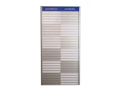 Menoor In-Uit bord 30 namen Aluminium Aanwezig/Afwezig Blauw