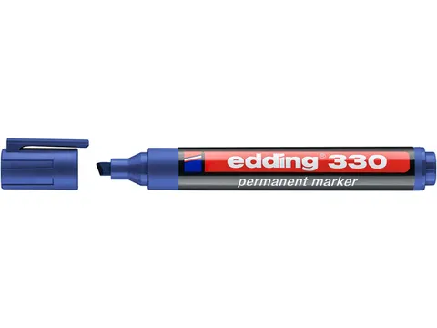 Viltstift edding 330 schuin 1.5-5mm blauw