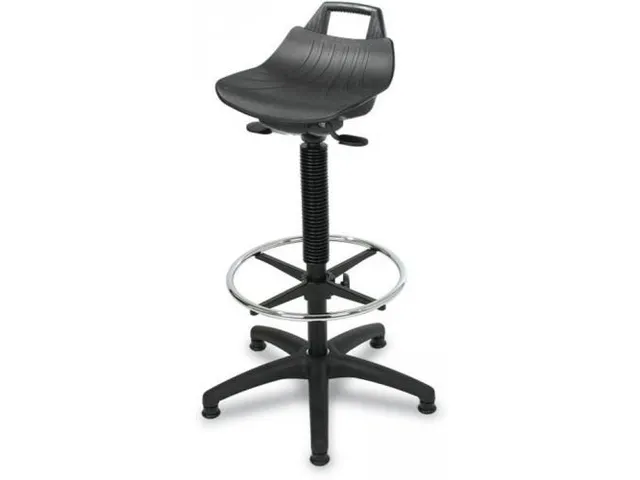 Stahulp Comfort 630-890mm Neigverstelling Glijders Voetenring Zwart