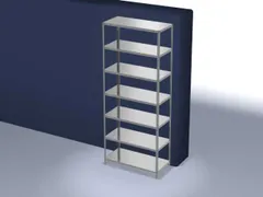 magazijnstelling,grondveld,HxBxD 3000x1300x600mm,vaklast 350kg