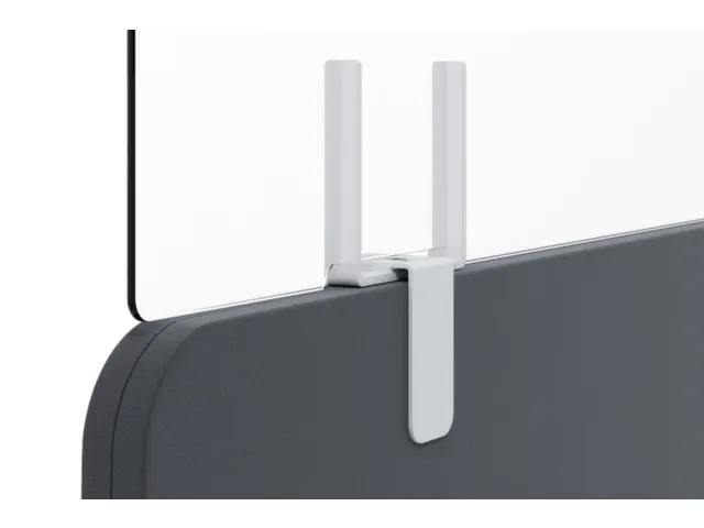 hygiënescherm 270x800mm v. tafelscheidingswand PMMA frame staal wit