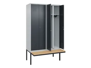 locker voor scheiding van kleding,HxBxD 2120x1200x815mm,4vak - 2