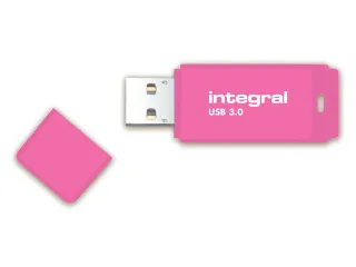 USB stick 3.0 Integral Neon USB-A 64GB roze - 1