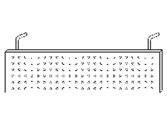 zichtscherm,v. bureau,HxB 400x800mm,zilverkleurig