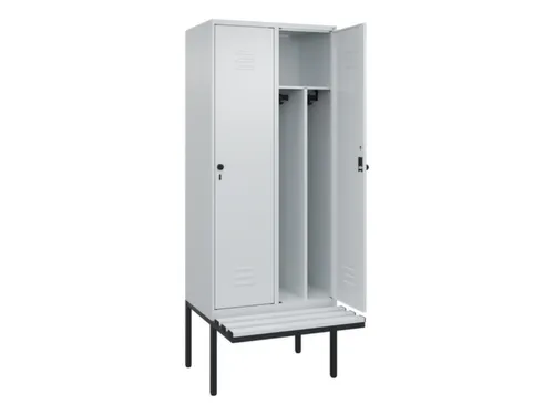 locker voor scheiding van kleding,HxBxD 2120x800x815mm,2vak