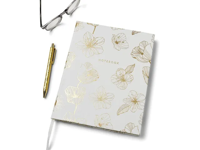 Notitieboek Èccolo Line Floral lijn ca.20x25cm 80gr. 256pag.