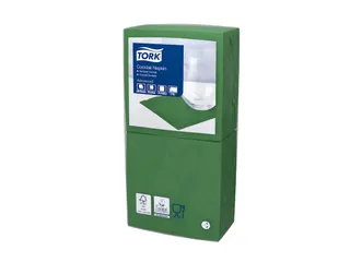 Tork 477827 Cocktailservet Advanced Donkergroen 24x24cm - 1