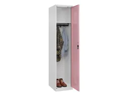 locker,HxBxD 1850x400x500mm,1vak,vak B 400mm,cil.-slot,staand op vloer