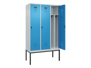 locker voor scheiding van kleding,HxBxD 2120x1200x500mm,3vak - 1