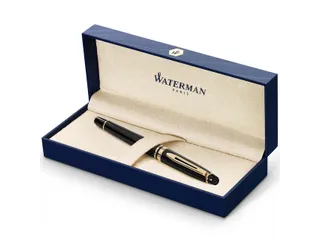 Vulpen Waterman Expert Black lacquer GT Medium Blauwe inkt - 8