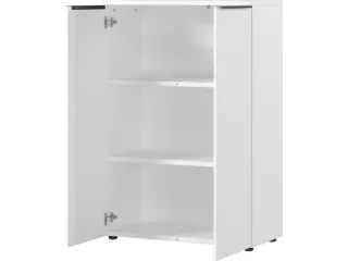 dossierkast,HxBxD 120x810x400mm,2xhouten vloer,3ordnerhoogte,romp wit - 3