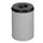 prullenmand zelfblussend 50 liter HxØ 520x375mm kop zwart zilver