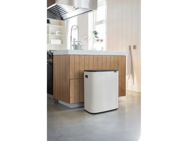 Afvalbak Bo Touch Bin 2x30 Liter Wit