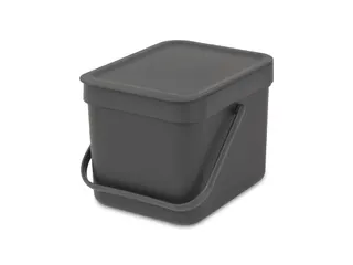 Afvalemmer Sort & Go 6 liter Grijs Brabantia - 1
