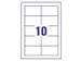 Visitekaart Avery C32016-25 85x54mm zijdeglans mat 220gr 250 stuks