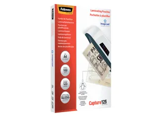 Lamineerhoes Fellowes A4 125 Micron glanzend - 2