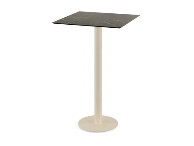 statafel,HxBxD 1090x700x700mm,rechthoekig,schotelvoet zandkleuren