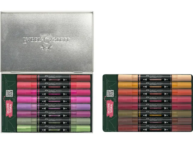 Acrylmarker Faber-Castell Multimark bewaarblik Style it Home 16 stuks
