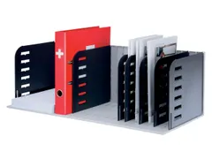 Vakkenset Styrorac 8 vaks zwart/grijs