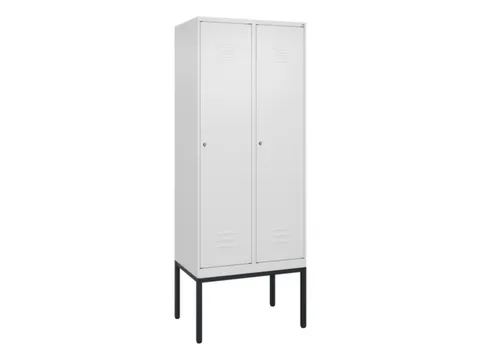 locker,HxBxD 2120x800x500mm,2vak,vak B 400mm,cil.-slot,voetonderstel