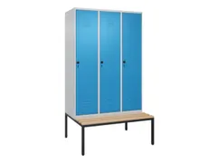locker voor scheiding van kleding,HxBxD 2120x1200x815mm,3vak