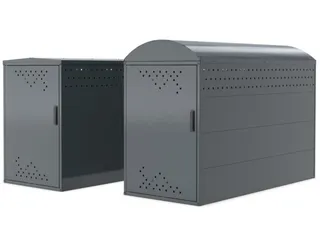 fietsgarage,grondveld,HxBxD 1250x850x2050mm,wanden staal,dak staal - 4