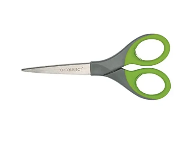 Schaar 17cm Voor Links- En Rechtshandig Groen/Grijs Symmetische Ogen