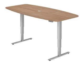 In hoogte verstelbare vergadertafel,HxBxD 635-1285x2200x1030mm - 1