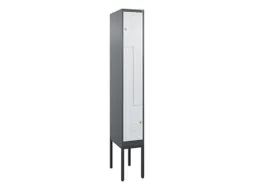 Z-garderobekast,HxBxD 2120x300x500mm,vak B 150/300mm,cil.-slot