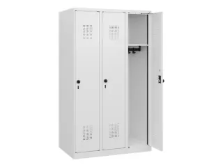 schoollocker,HxBxD 1530x900x500mm,3vak,vak B 300mm,draaigrendel - 1