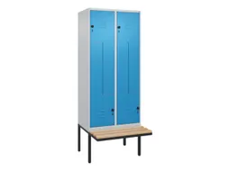 Z-garderobekast,HxBxD 2120x800x815mm,4vak,vak B 400mm,draaigrendel