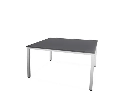 vergadertafel,HxBxD 740x1400x1400mm,hoekig,CC-zwart