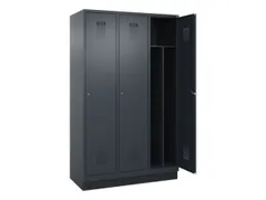 locker voor scheiding van kleding,HxBxD 1950x1200x500mm,3vak