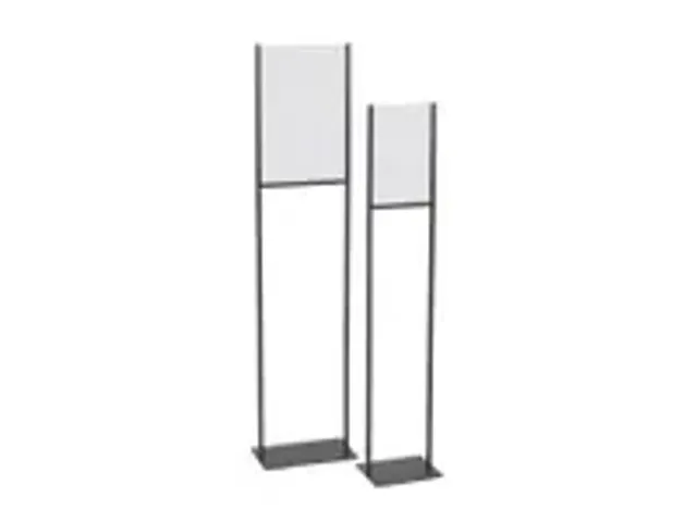 OUTLET Europel Infostandaard A4 Zwart metaal met Acryl Display