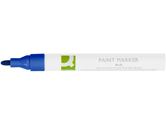 Q-CONNECT Paintmarker op oliebasis ronde punt 2-3mm Blauw
