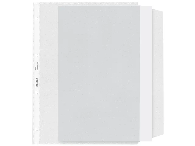 Showtas Leitz 4764 A4 4-gaats PP 0.13mm nerf met klep