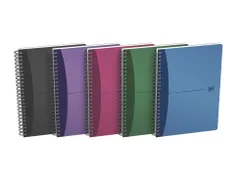 Spiraalblok Oxford Urban Mix A5 90vel ruit 5mm assorti