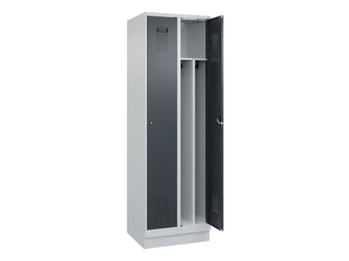 locker voor scheiding van kleding,HxBxD 1950x600x500mm,2vak